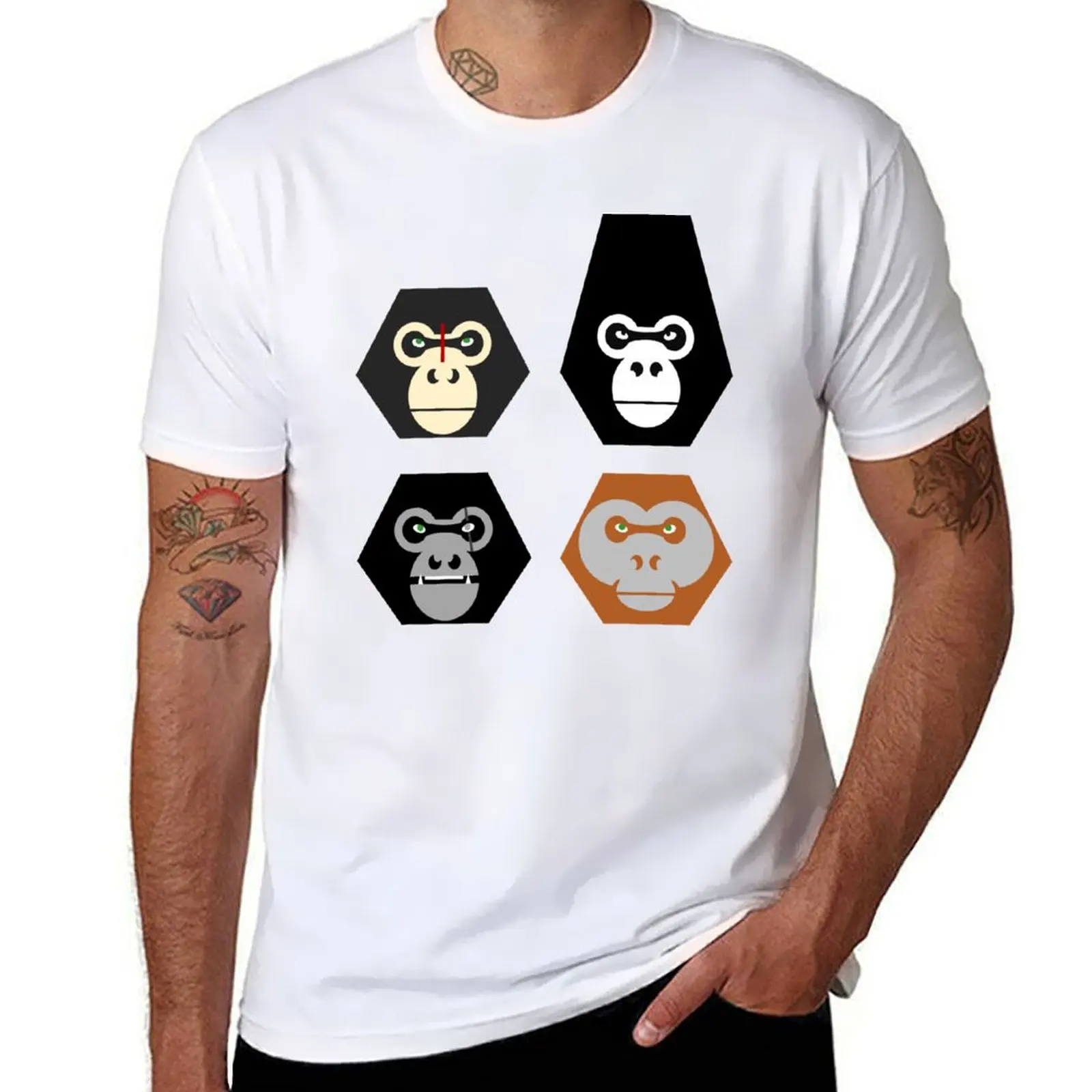 

Planet of the Primates T-Shirt man t shirt summer cotton tshirt 100% funny t shirts cotton T-Shirt