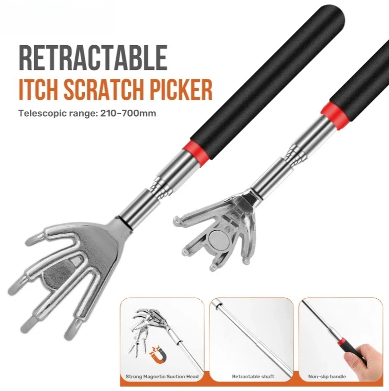 

Hi-Spec Back Massage Promotion Blood Circulation Cat teasing toys Scratcher Magnetic Telescopic Retractable Itch Scratch Picker