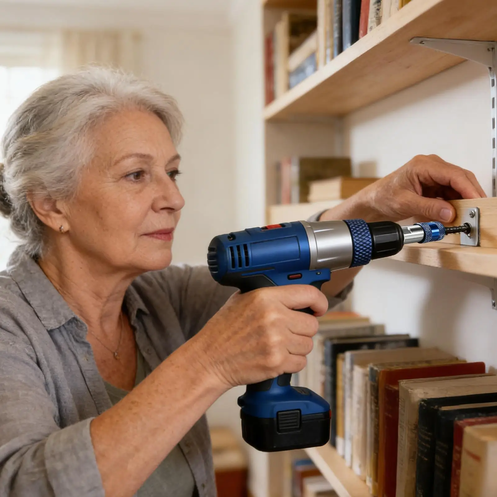 

Адаптер для сверл с шестигранным хвостовиком, стальные запасные части, 6,35 мм, адаптер для электрической дрели-отвертки, для дома, мебели, террас, автомобилей