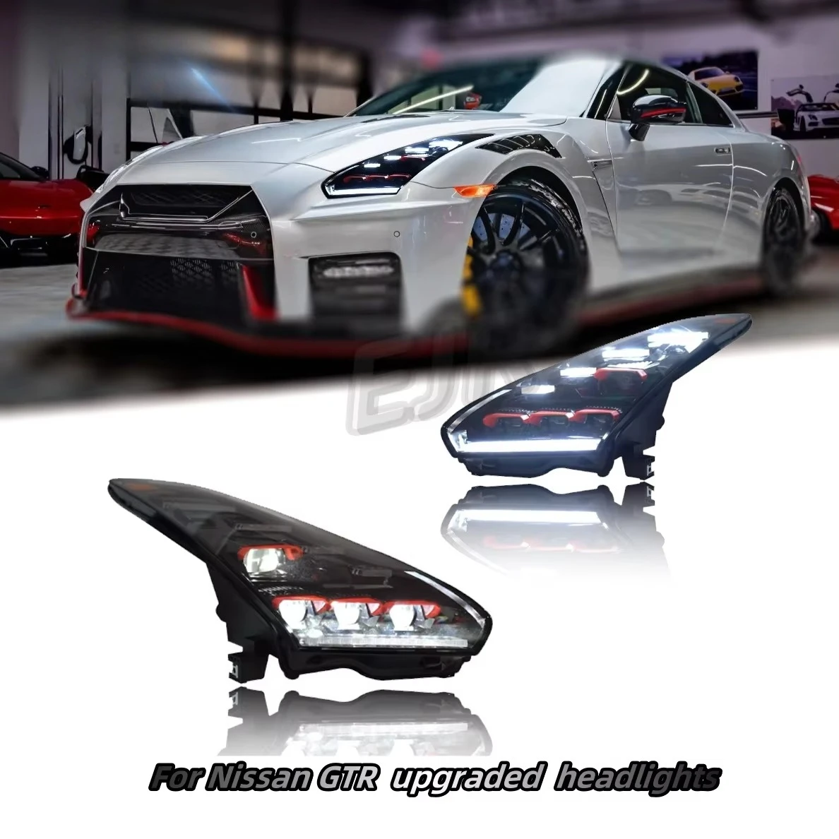Auto Parts Headlights 2010 2013 2018 For GTR-R35 Modified Led Beams Headlamp Upgrade Car Accessories