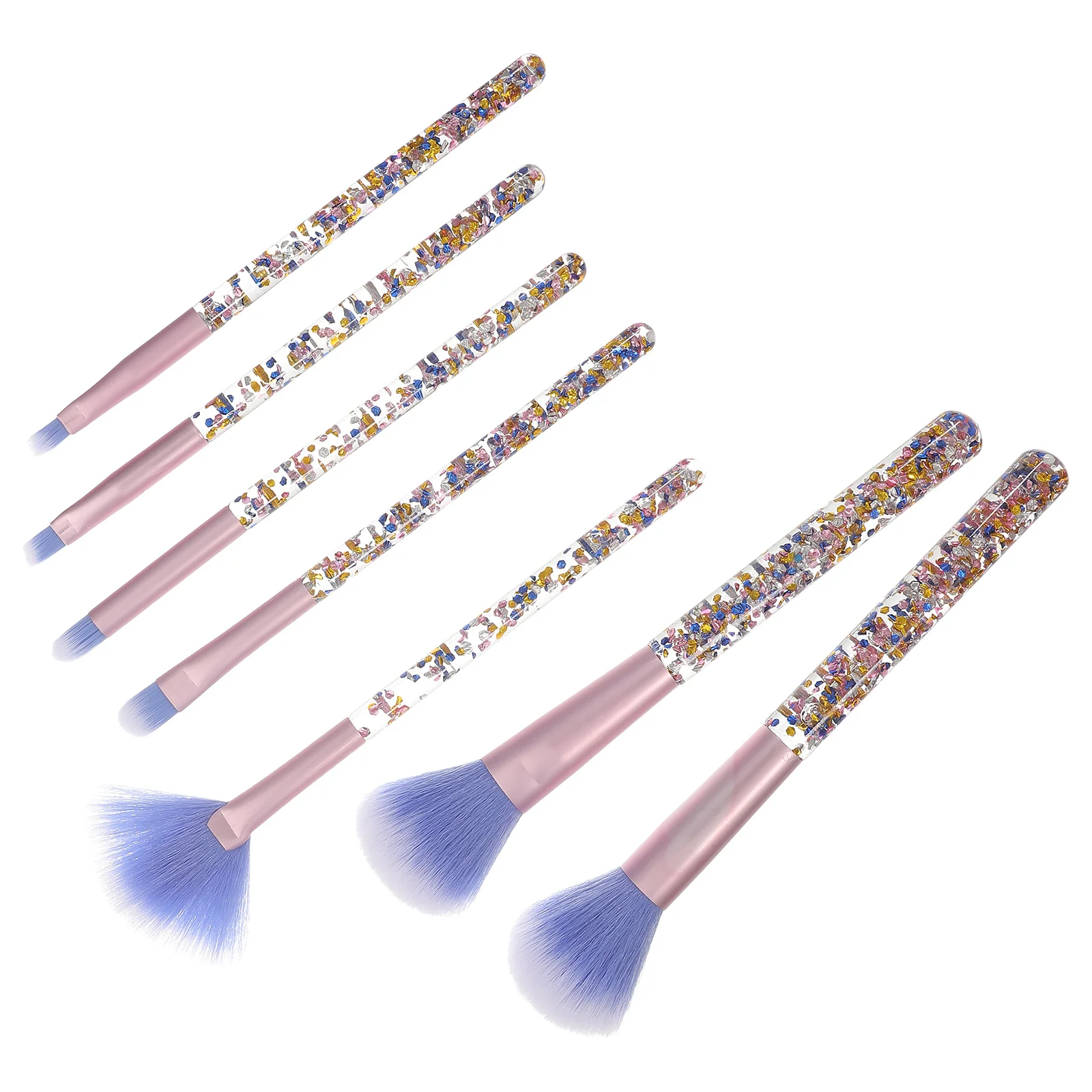 7 個プロフェッショナルメイクブラシセットポータブルツールアイシャドウブレンドコンシーラーメイクアップキット女性用アイブラシ