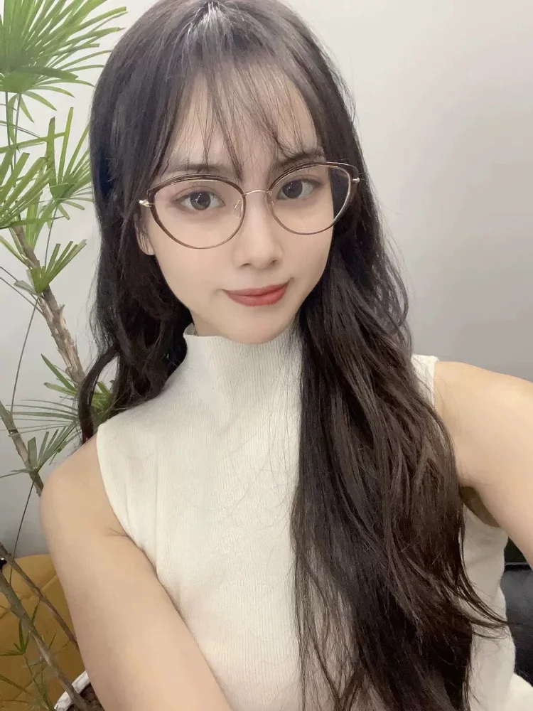 ブルーライトカット眼鏡-女性用-度あり対応-レジンレンズ-フルフレーム-オプティカルグラス