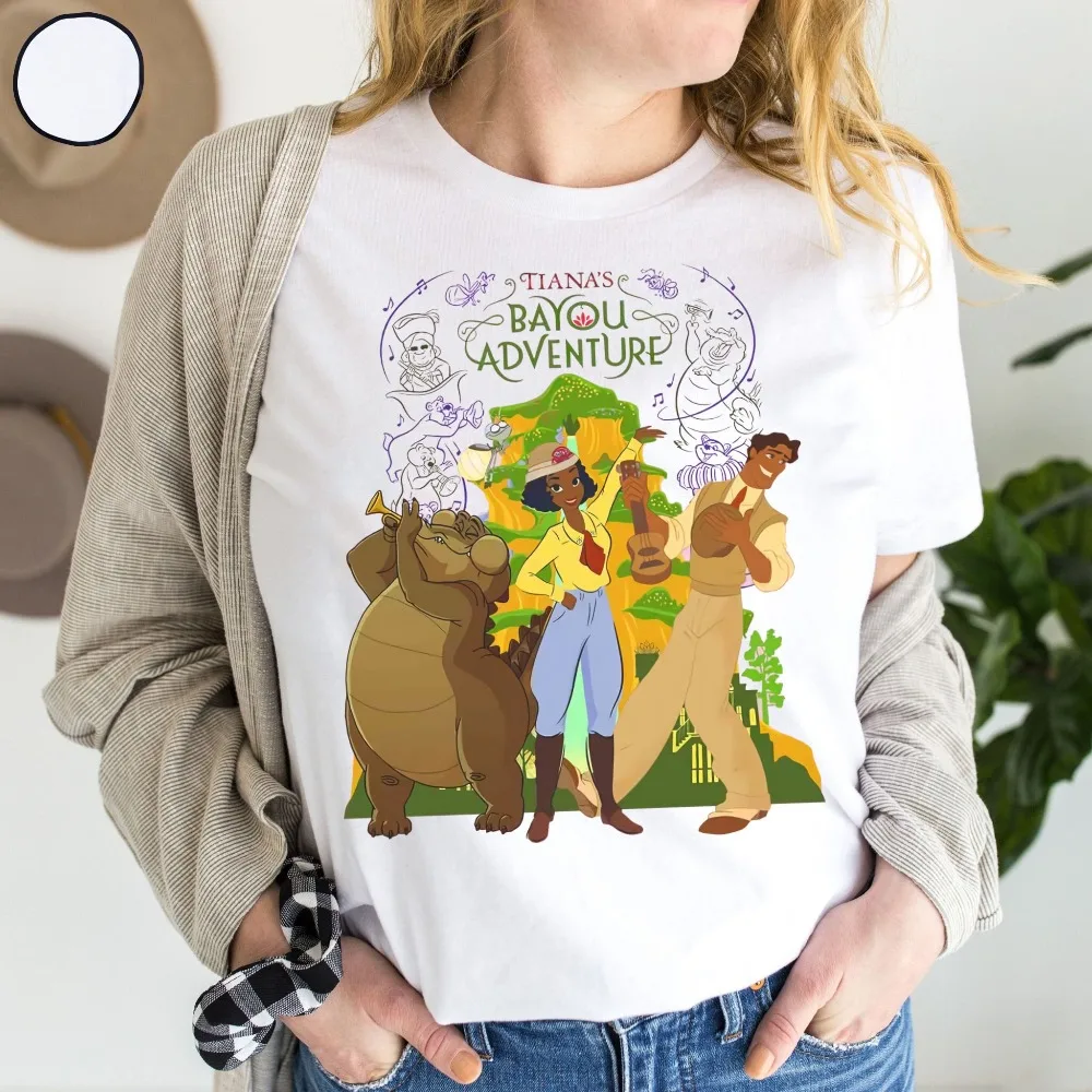 Schattig Tiana'S Bayou Adventure Matching Shirt, Disney Princess en The Frog T-shirt, Louis Naveen Ray Tee, Disneyland Family