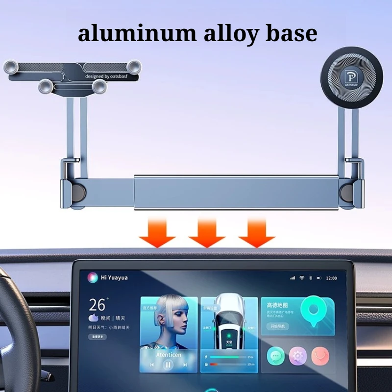 Dual-position Car Screen Phone Holder Metal Bracket 360° Adjustable Stand Fit For HAVAL V7 H9 H6 holder Car Accessories