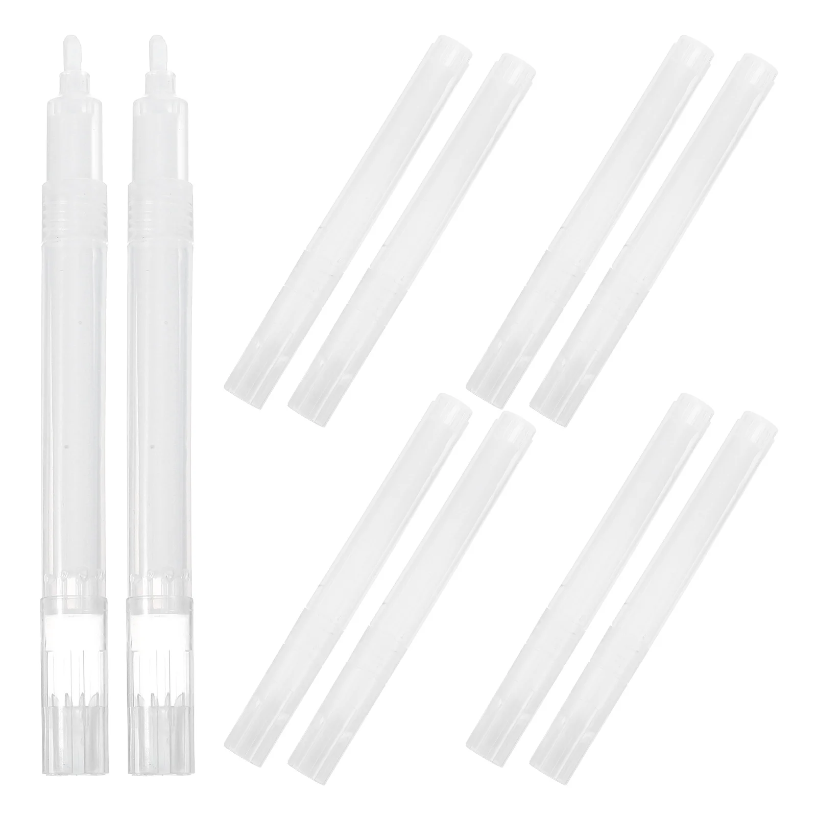 10 قطعة أقلام خطاط (ماركر) قابلة لإعادة الاستخدام أنابيب فارغة لألوان الحبر المخصصة السلس غرامة تلميح الرسم الكتابة رسم أدوات