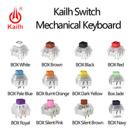 Kailh Wholesales BOX Jade Navy Royal White Switch DIY Mechanical Keyboard Red Brown Switches Compatible Cherry MX RGB Switchs