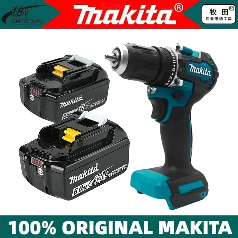 NIEUWE 2026 Originele 18V Makita 5.0Ah 6.0Ah Makita Batterij Vervangende Lithium Batterij BL1840 BL1850B BL1850 BL1860 - afbeelding 2