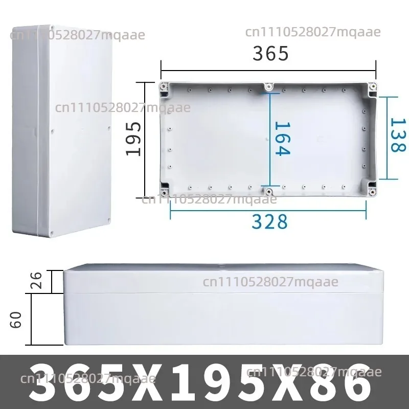 Suitable for 1 Large-sized Outdoor Waterproof Box Shell, Plastic Box, Electronic Engineering Box, Electronic Junction Box
