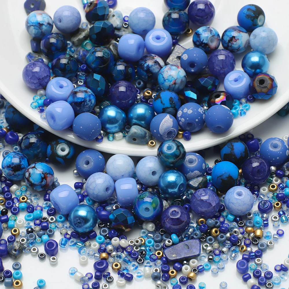 40g Mixed Shape Mutil Size Crystal Glass Loose Irregular Beads For DIY Making Charms Earing Necklace Jewelry Accessories