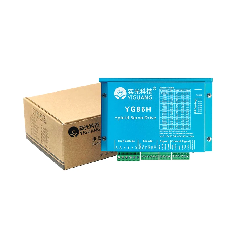 

2026 YG86H-2 Two-Phase Hybrid Servo Motor Driver Can Replace Matching 86hbm80-1000 Motor of Hbs86h/Hbs86 Driver