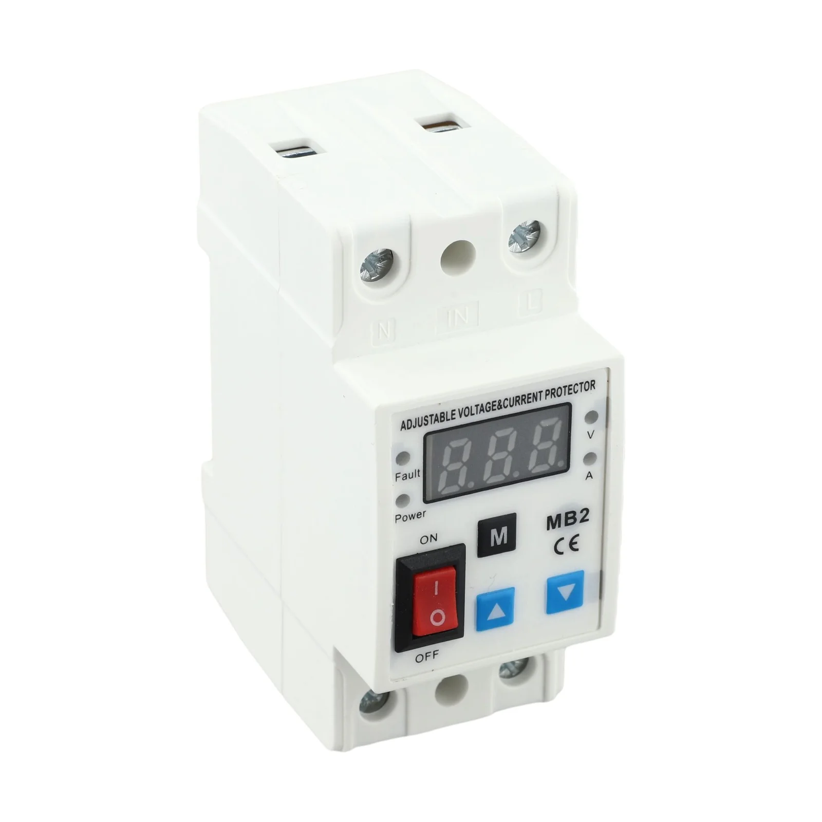 230V 63A Adjustable Digital Display Current Limiting Protector Self Resetting Overcurrent Short Circuit Device For Home Office F