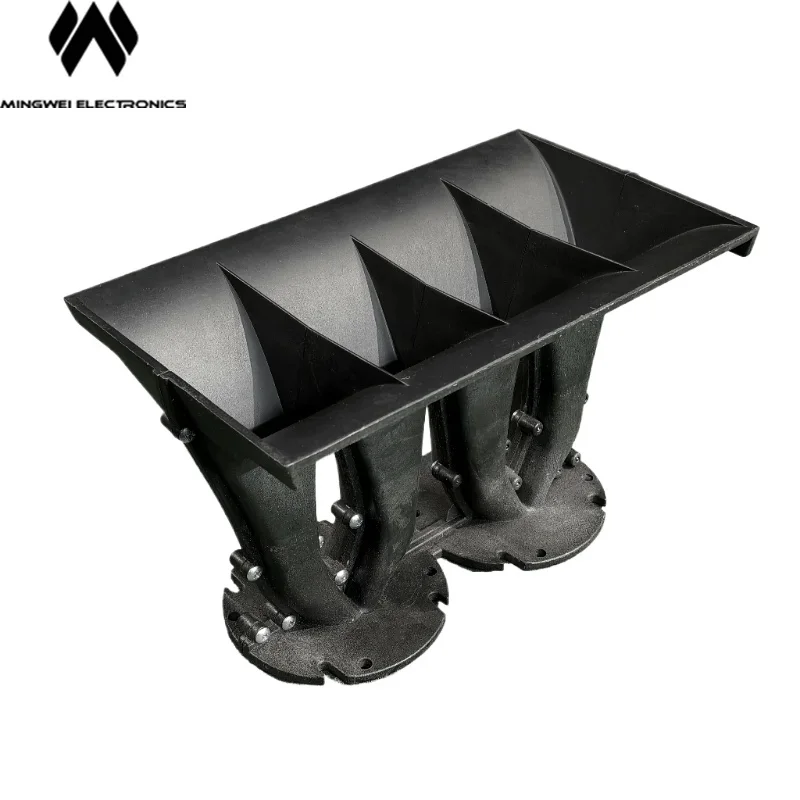 

MW Audio 10 Inch Line Array Horn for PRO Audio Speaker,Size 284L*160W*180H,Throat: 2*1.4 Inch