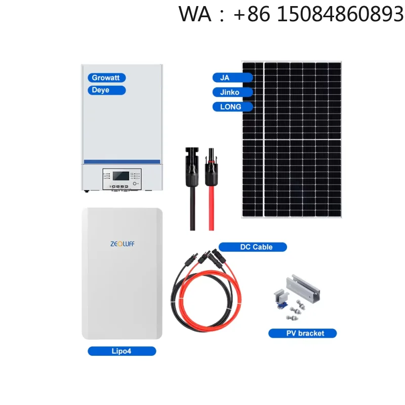 Plug And Play Solar SystemBalcony Solar MicroinverterSolaranla Mit Speicher Set MPPT Controller Lithium Ion Battery Polycrystall