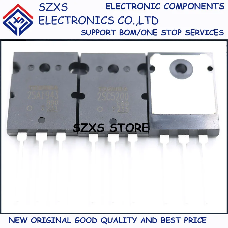 New Original 5Pairs 2SA1943-O A1943 + 2SC5200-O C5200 TO-264 Audio Amplifier Transistor In Stock Good Quality