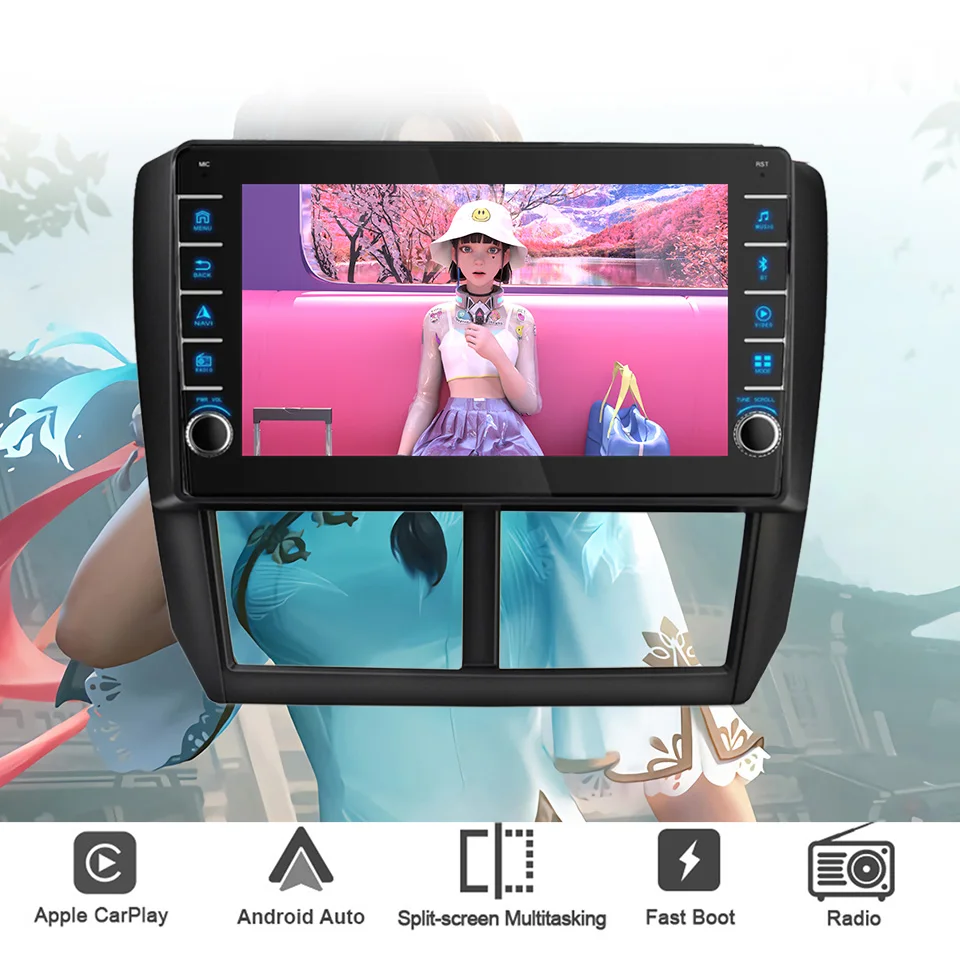 For Subaru Forester Impreza 2007-2013 Car Radio Audio Multimedia Video Music Player HU GPS Navi Android13 Car intelligent system