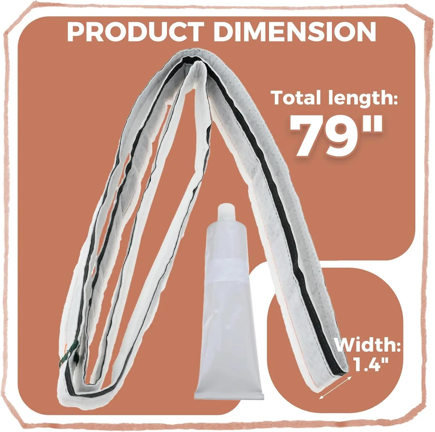 W10612022 Dryer Rear Drum Felt Seal Replacement for Whirlpool Crosley Amana Maytag Estate Kenmore Replace AP3094267 AP5737110