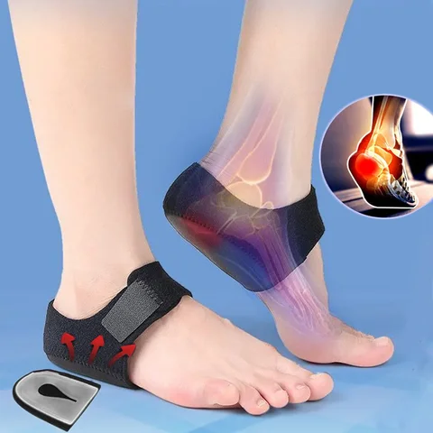 Silicone Gel Heel Cup Cushion Shock Absorption Shoe Pads for Plantar Fasciitis Spurs Moisturising Foot Care Protector Inserts