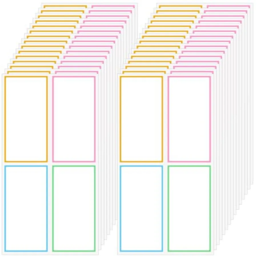 120 Pcs Dry Erase Labels, Waterproof Reusable Dry Erase Stickers, 2.4