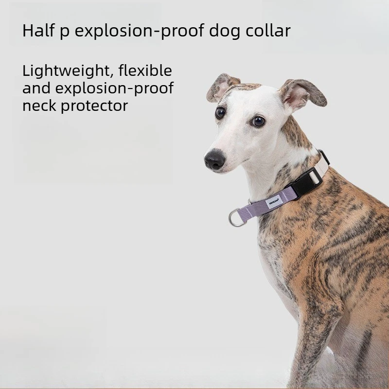 

Semi-Prong Anti-Pull Dog Collar for Small/Med/Large Dogs, Adjustable Neck 25-62cm, Safety Lock, Lightweight