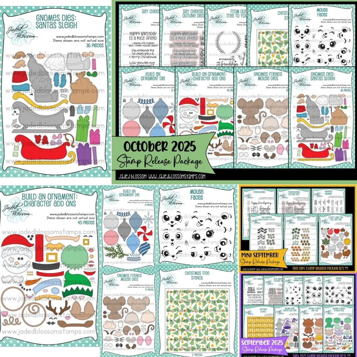 

Christmas Ornament Santa Mouse Gnome Collection New 2025 Metal Cutting Dies Clear Stamp Stencil For DIY Scrapbook Card Craft