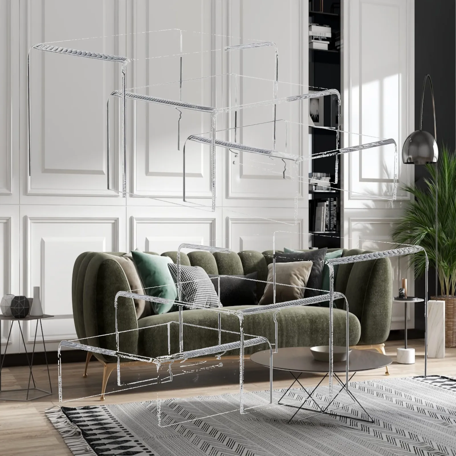 6 pièces, étagère de présentation en acrylique, support à plusieurs niveaux, étagère surélevée.