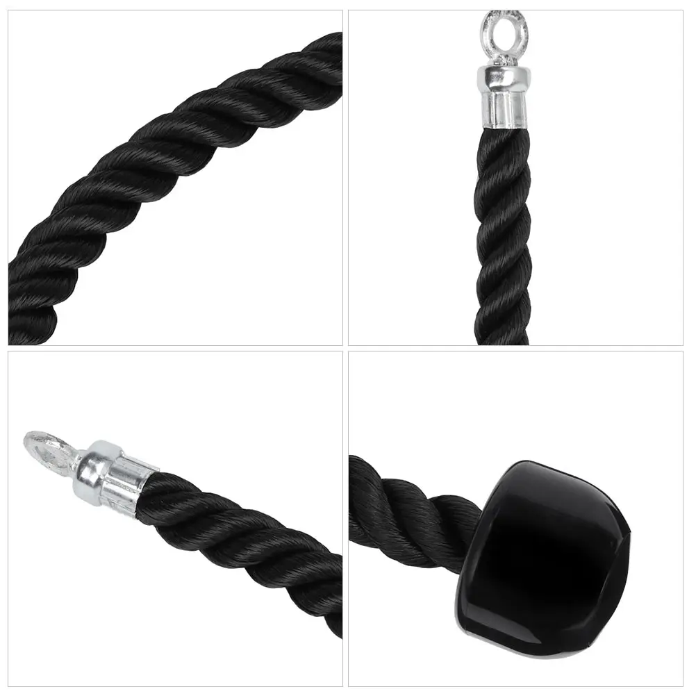 

2 pcs Pull Down Cord For Triceps Rope Single Grip Bicep Exercise Attachment Heavy Duty Gym Supplies Fitness Equipment Accessory