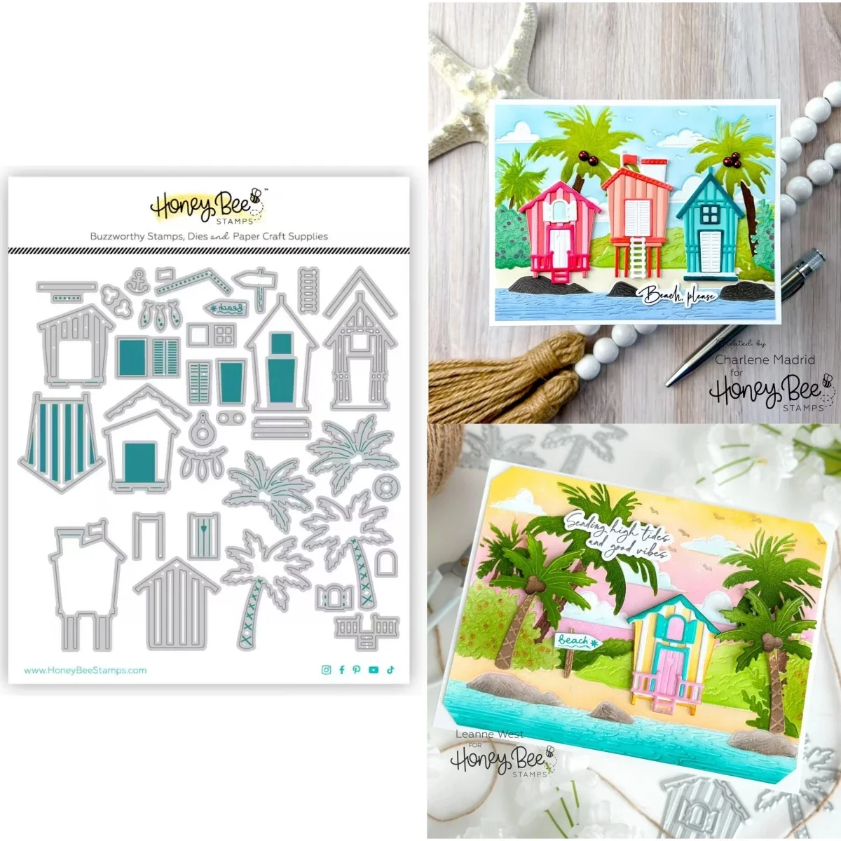 

2024 New Beach House Metal Cutting Dies For DIY Making Card Scrapbook Embossed Paper Album Craft Supplies Template Decoration