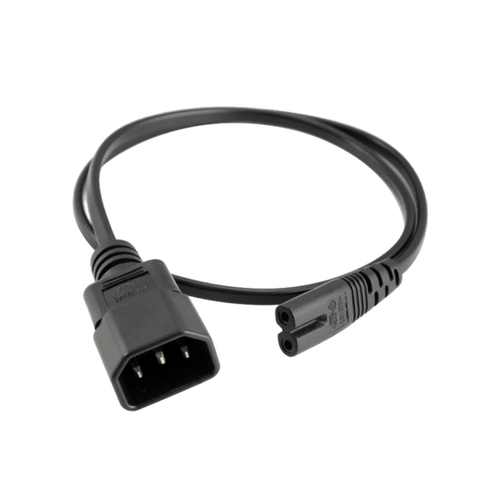 Cable extension cable 0.3 mt/1 mt/2 mt standard molded IEC 320 C14 internal thread to IEC C7 plug AC power adapter