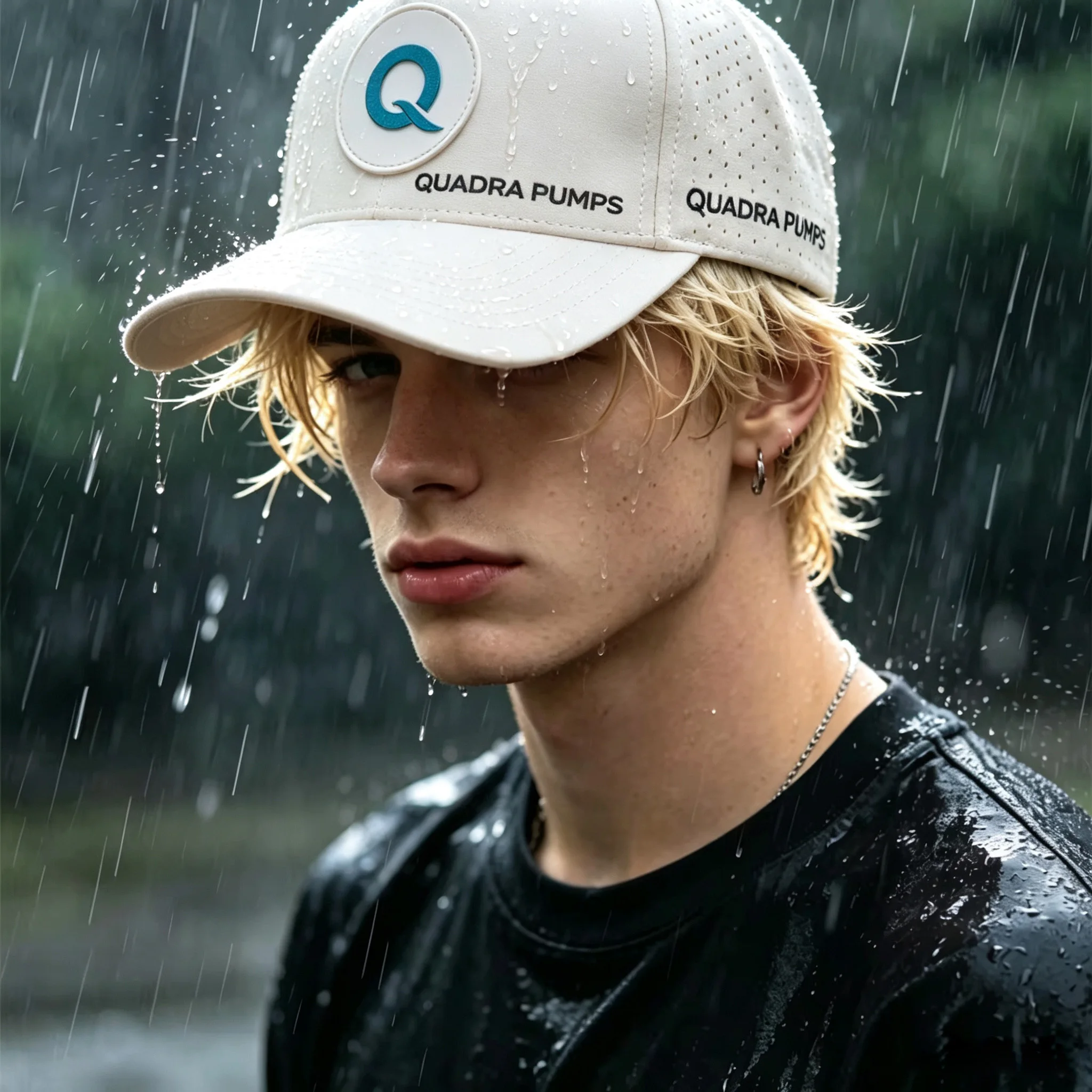 Custom PVC Logo Baseball Cap, Laser Perforated Breathable Waterproof Sport Hat, Adjustable Strap Unisex Outdoor Golf Trucker Cap