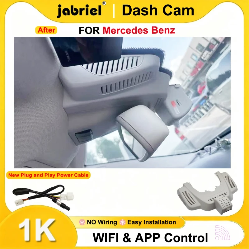 

Jabriel HD 1080P Dash Cam for Mercedes Benz GLE w166 GLS x166 for Mercedes Benz GLE 350 400 450 500 43 53 63 2015 2016 2017 2018