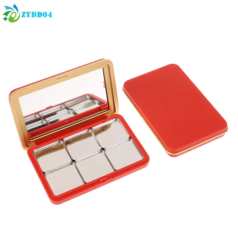●Multi-grids DIY Eyeshadow Palette With Mirror Empty DIY Cosmetic Box Magnetic Makeup Palette DIY Make Up Tool