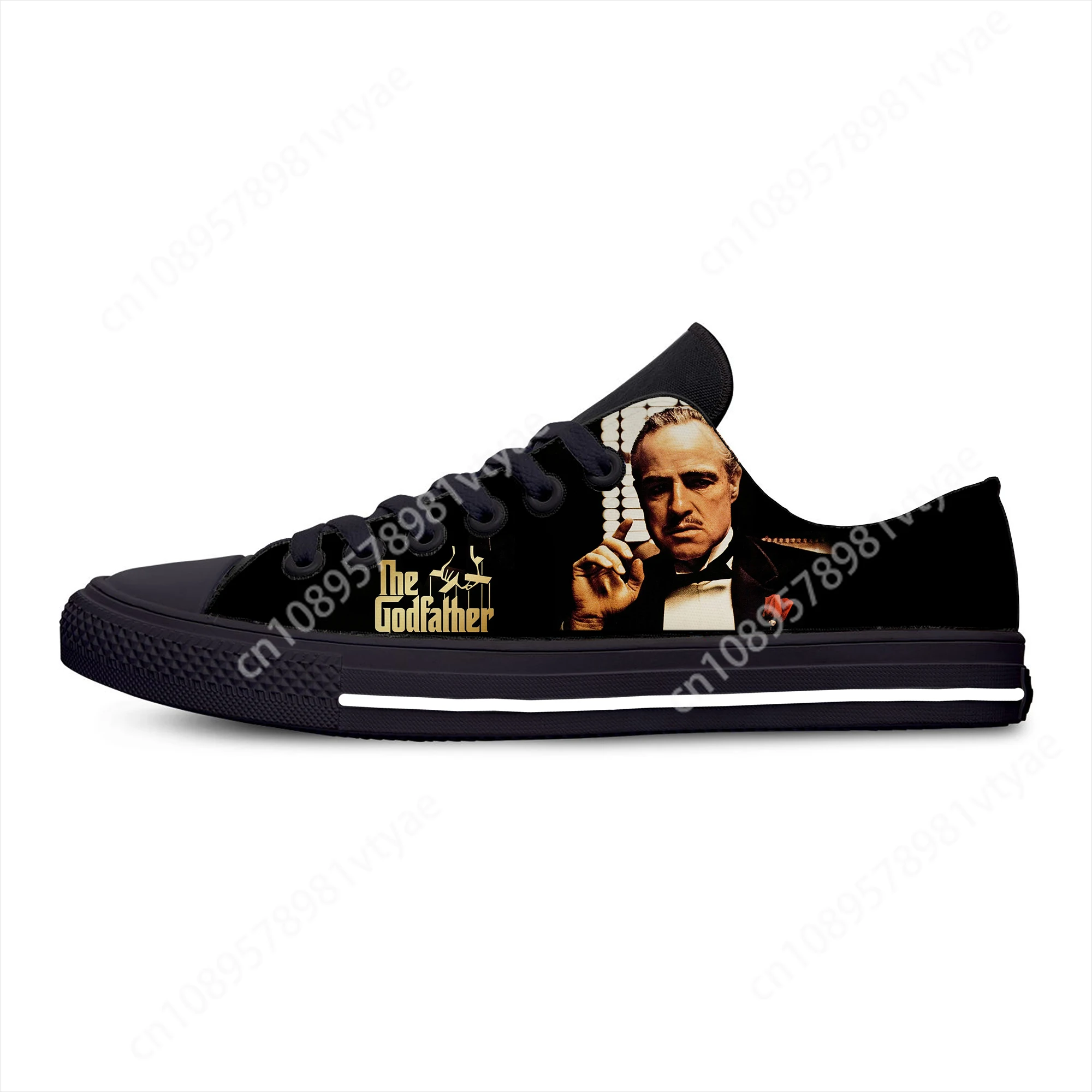 

Movie The Godfather Low Top Sneakers Mens Womens Teenager Casual Shoes Canvas Running Shoes 3D Breathable Lightweight shoe