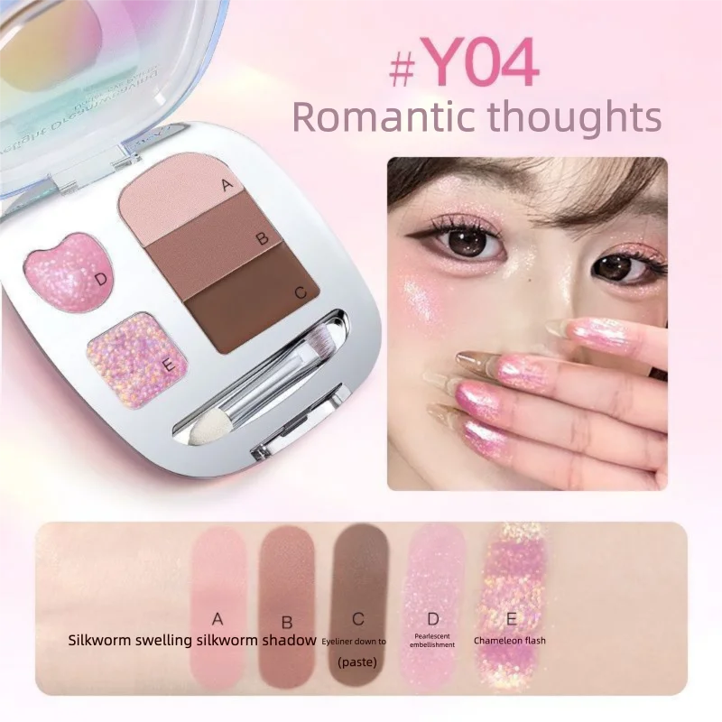 

Gellas Dreamlight Chameleon Palette Pearlescent Shimmer Eyeliner Highlighter Eye Shadow