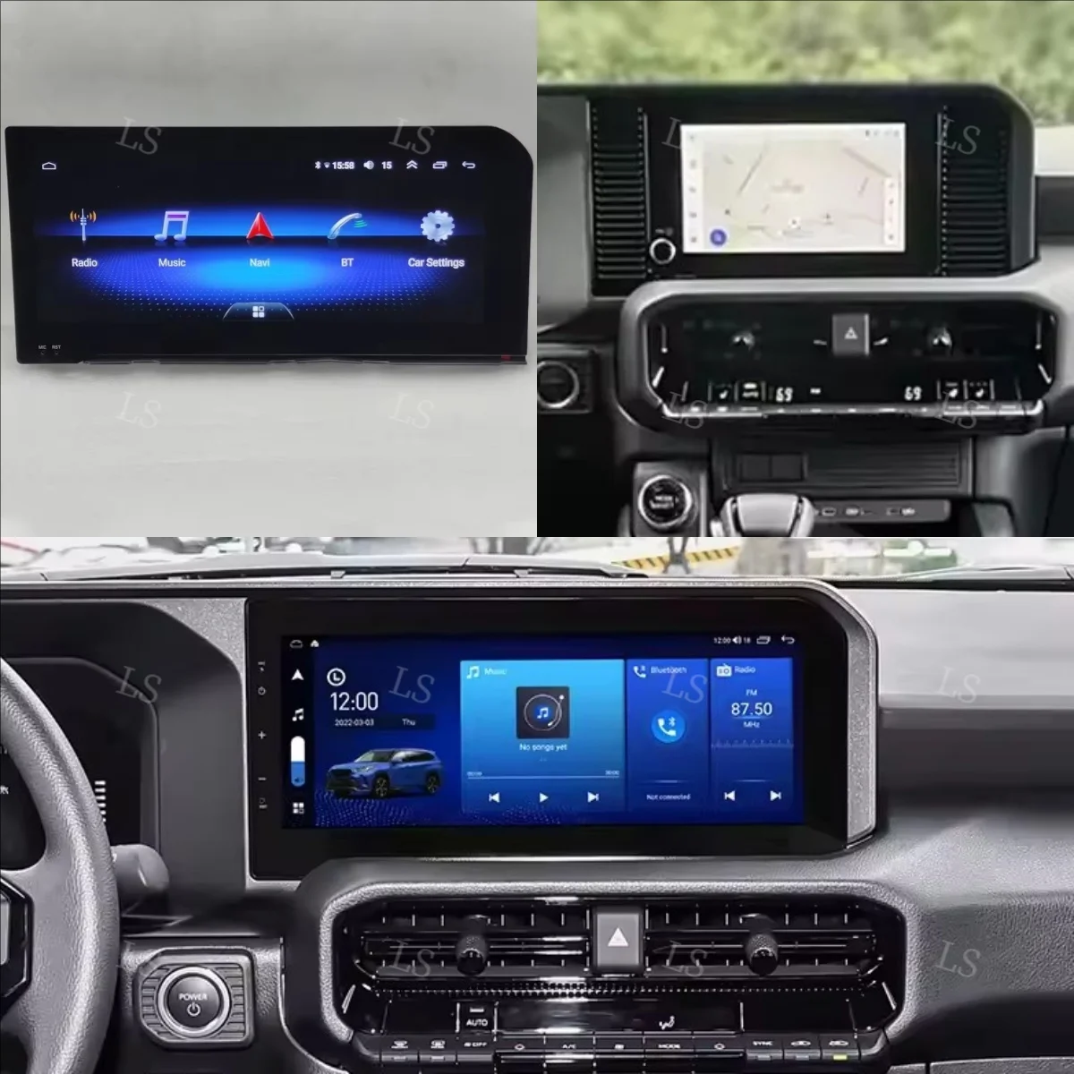 For Toyota Prado LC250 Android Car Radio Keep The Original Car Microphone GPS Navigation Stereo Digital QLED Screen Carplay - Detail 1