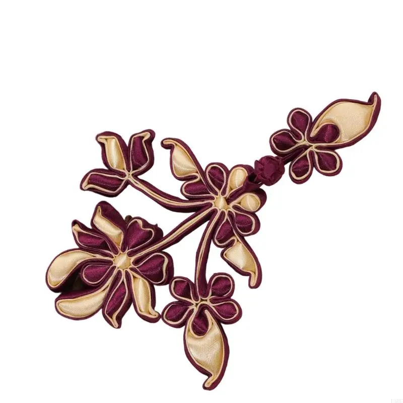  Traditional Chinese Floral Knot Button Closure for Cheongsam Clothing Decoration