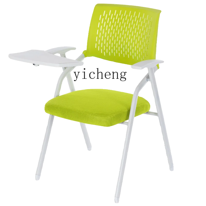 ZK Training Chair with Table Board Folding with Writing Board Office Armchair Conference Room Chair desk decoration