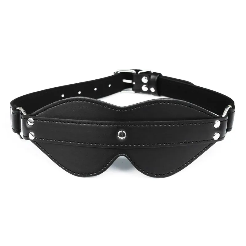 Adult Games Leather Blindfold Fetish BDSM Flirt Sex Toy Sexy Eye Mask Sleeping Masquerade Cat Eye Party Club Stage props Cosplay