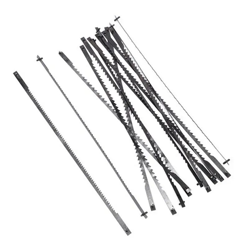A98E-144Pcs Scroll Saw Blades 127Mm Carbon Steel Fretsaw Blades With Cross Pin 15/18/24 Teeth Standard Fine Cut Saw Blades
