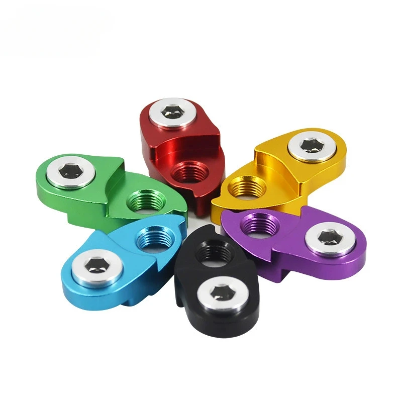 1 قطعة الألومنيوم الخلفي Derailleur شماعات تمديد موسع ل الطريق الدراجة الجبلية الدراجات الإطار والعتاد الذيل هوك جزء متوافق #2