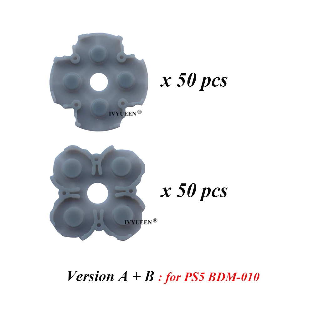 Ivyueen แผ่นกาวนำไฟฟ้าสำหรับเกม PlayStation 5 PS5, dpad 100ชิ้นสำหรับควบคุม dualsense