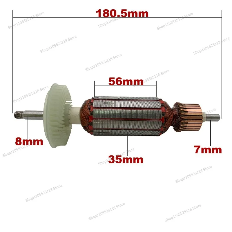 For Angle Grinder GWS10-125 Armature Rotor, Anchor Armature, Motor Parts