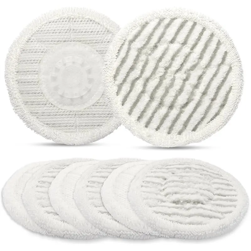 【ESSENTIALS 】10 Pack Replacement Steam Mop Pads For Shark S7000 S7201 S8001, Washable, Reliable Steam And Scrub Pads For All Flo