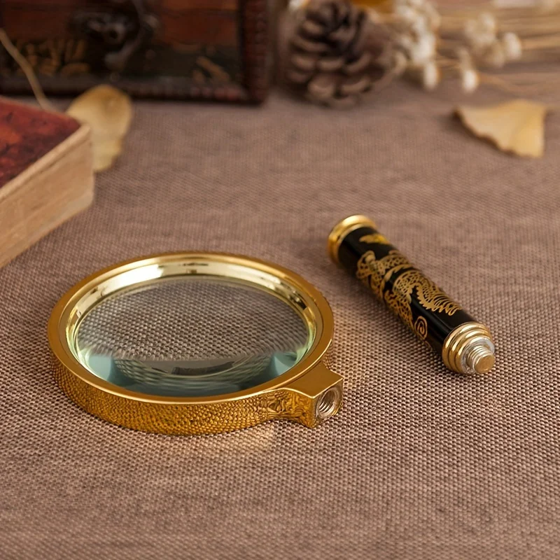 1Pc Crystal Lens for Elderly Reading Ultra Clear High Power Handheld Magnifying Glass Enhanced Magnification for Newspapers