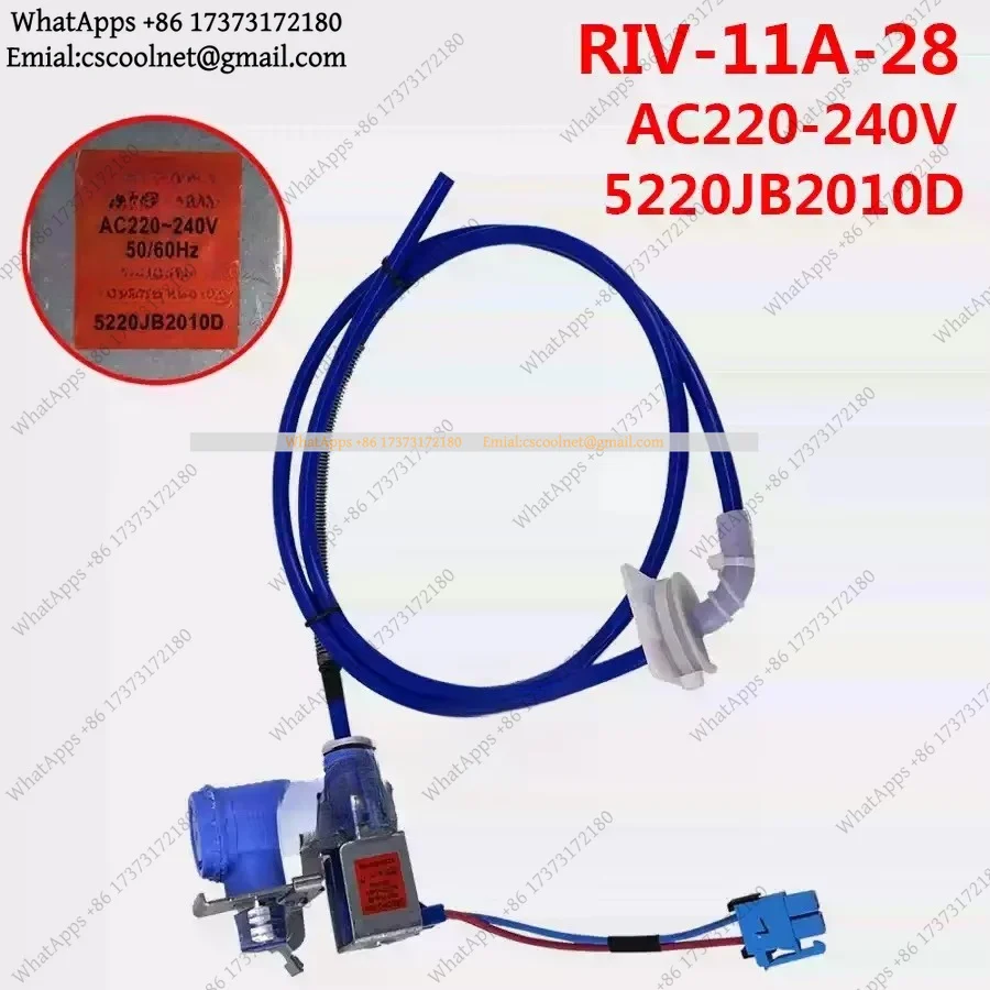 Replacement Solenoid Valve Single for LG Double Door Refrigerator AC220-240V RIV-11A-28 5220JB2010D Appliance Parts