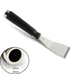 Cuchillo de masilla curvado de acero inoxidable, 1 piezas, cuchilla curvada, espátula de flexión, 250mm de longitud