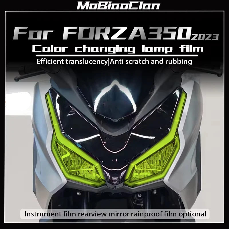 

For Honda FORZA350 forza 350 NSS350 2023 transparent headlight film instrument smoked black tail light film rearview mirror