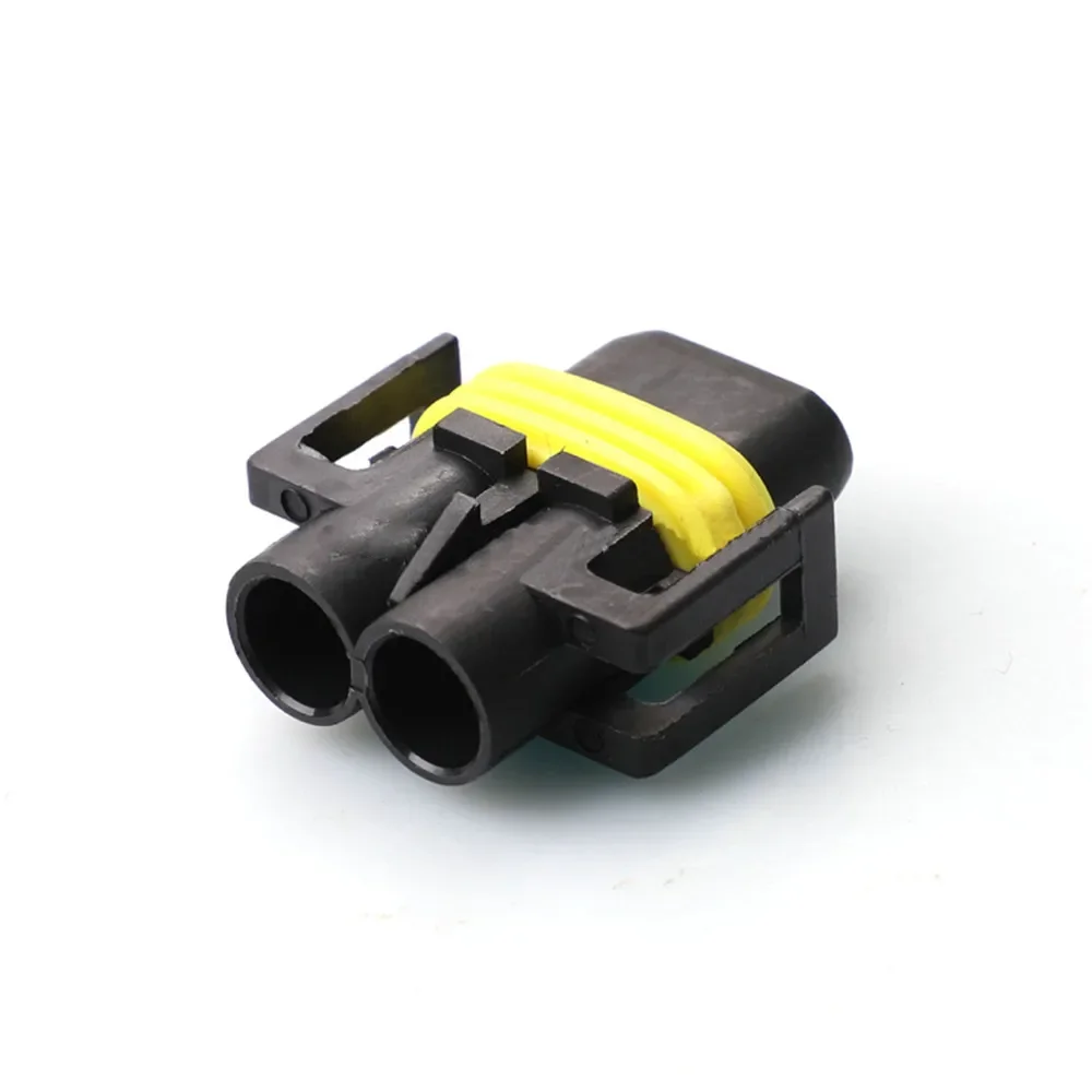 5/10/20/50/100sets 2pin Auto Black Metri-Pack 280 Sealed Female Pigtail Delphi 12124819 12124817
