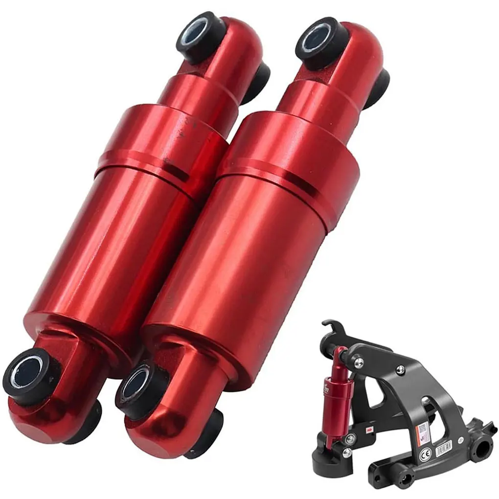 2pcs 10inch Electric Scooter Hydraulic Shock Absorber Rear Wheels For KUGOO M4 Pro 110MM Electric Bike Spring Rebound Damping