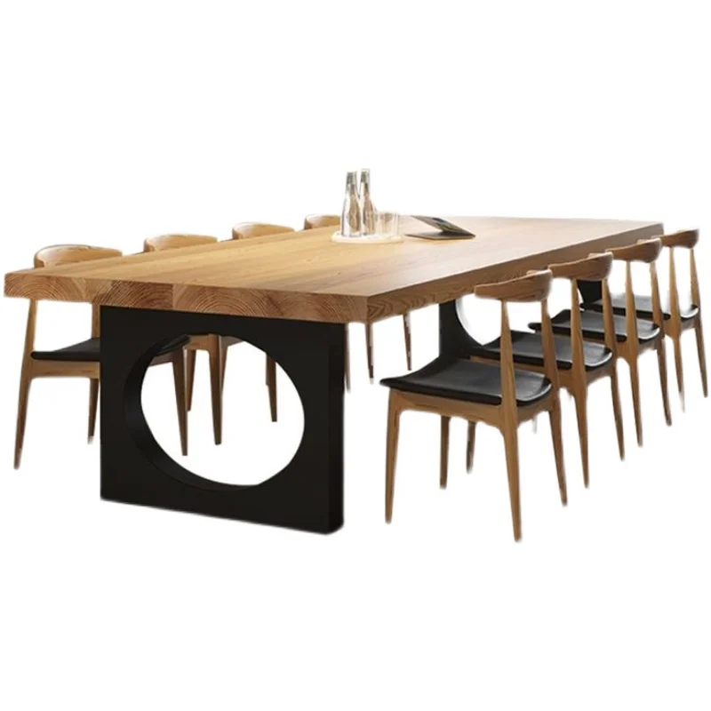 

Solid wood conference table