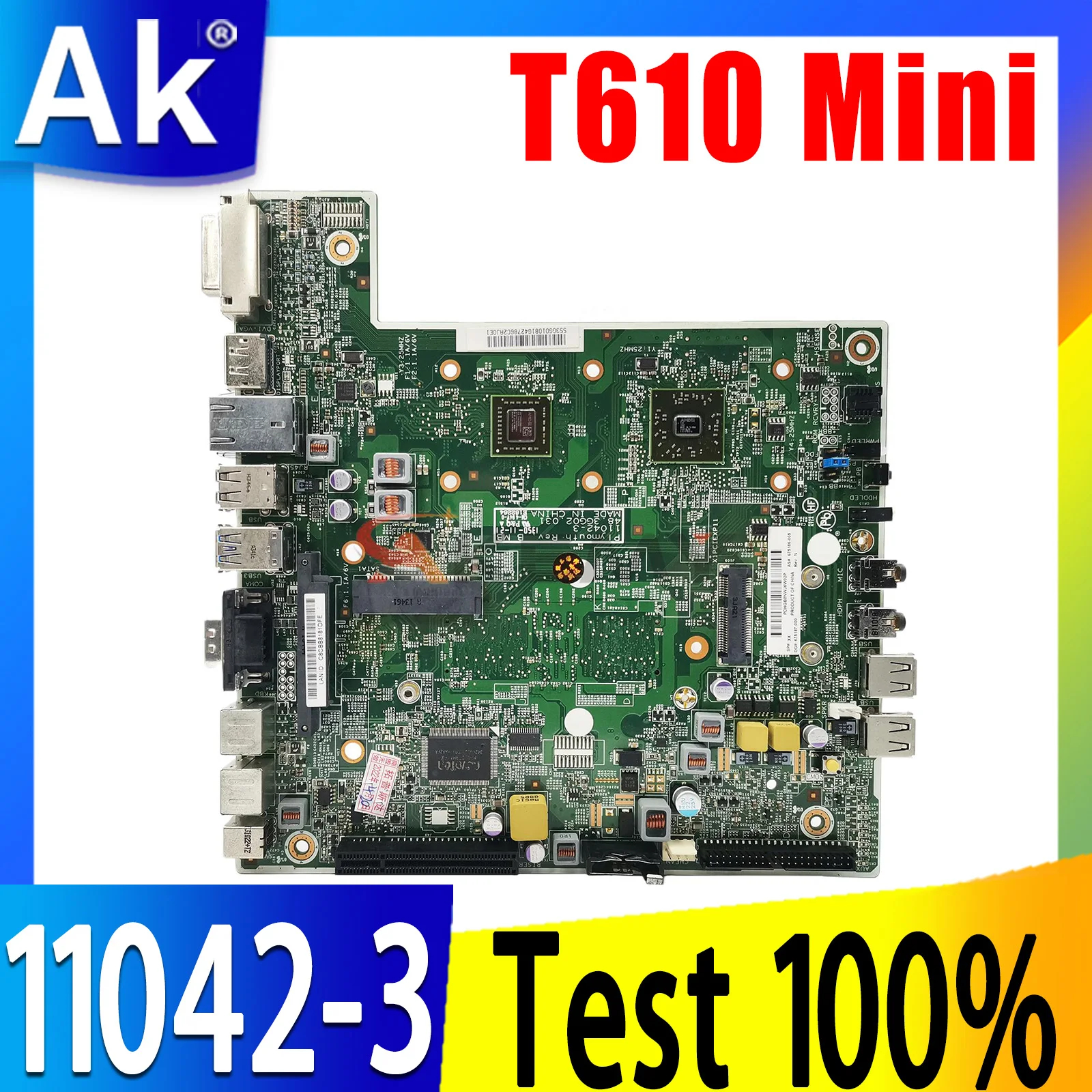 

675186-005 675186-001 For HP T610 Mini Motherboard 11042-3 48.3GG02.031 Mainboard 100% Tested Fully Work